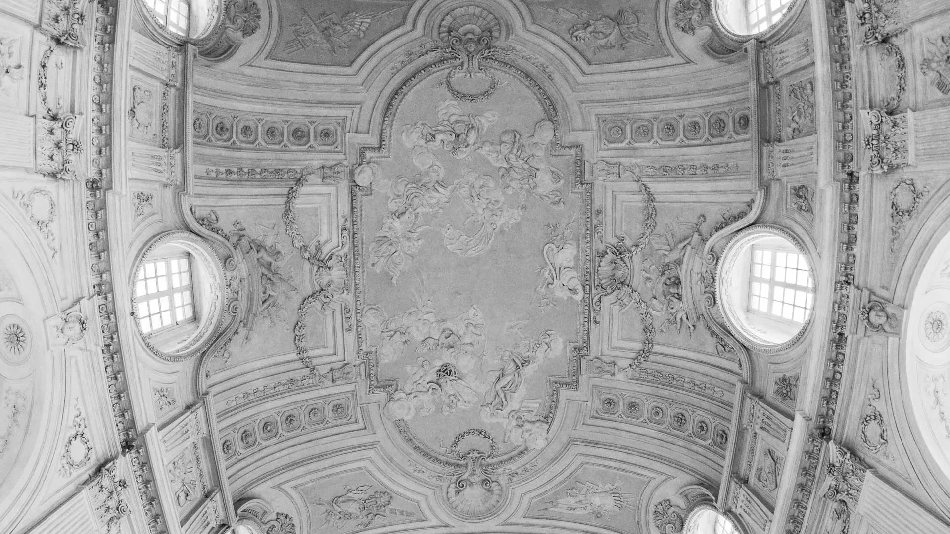 La volta della Galleria Grande della Reggia di Venaria