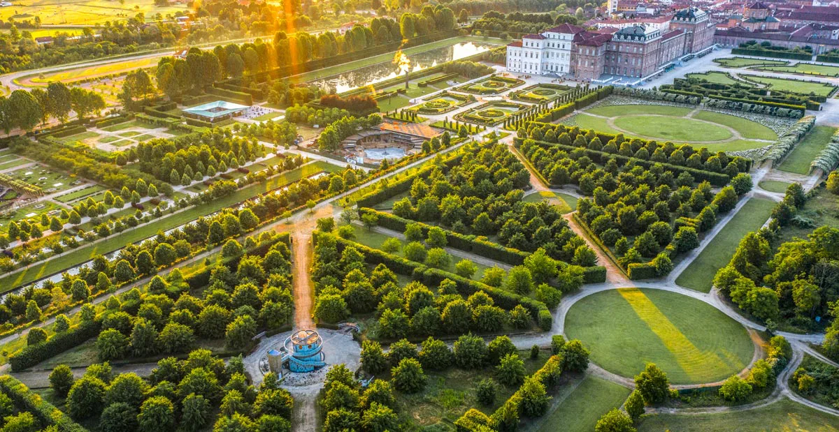 Veduta aerea dei Gardini della Reggia di Venaria - Dario Fusaro