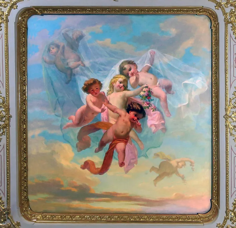 Allegoria della Primavera, part. del soffitto della camera della duchessa