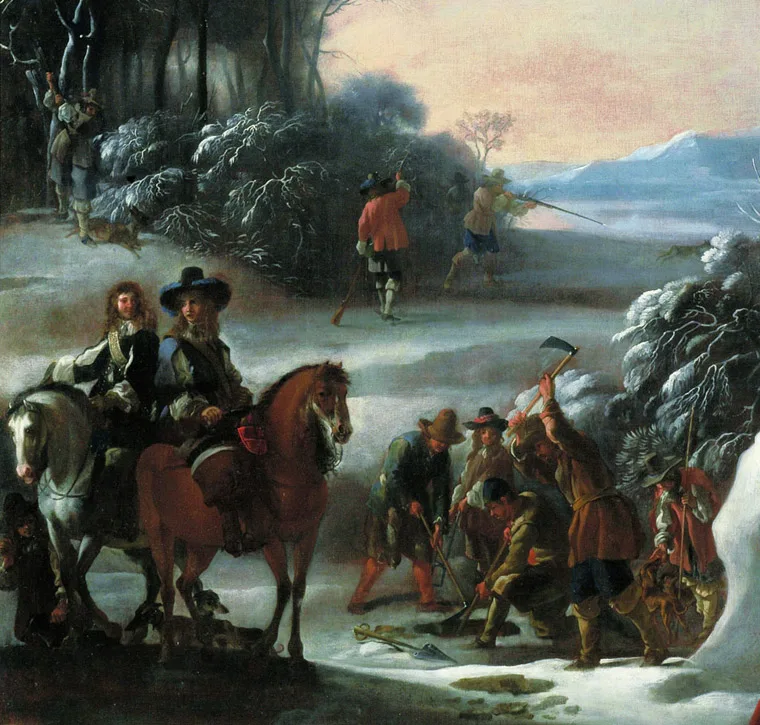Jan Miel, Caccia della volpe, particolare