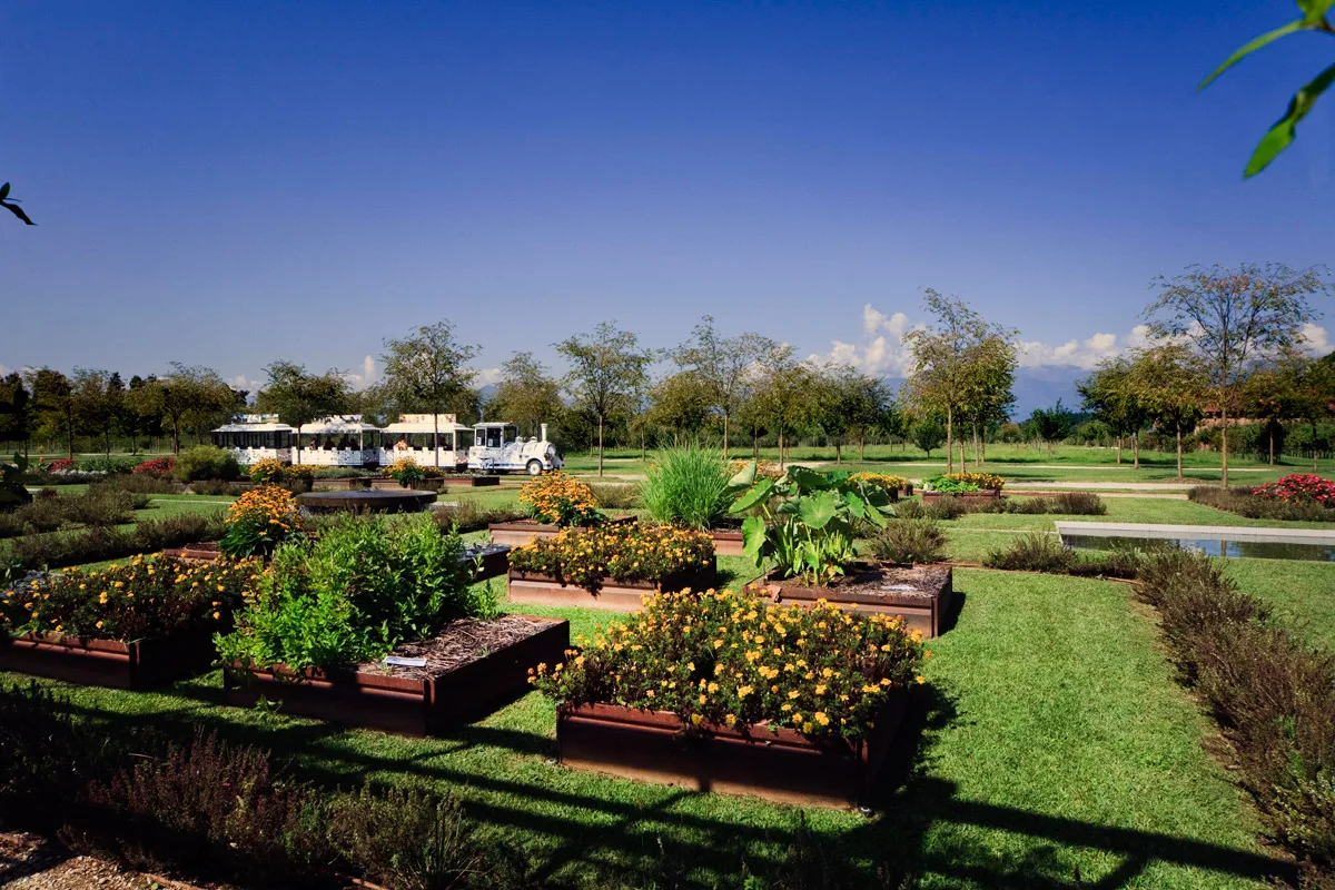 Il Potager royal con il trenino La Freccia di Diana