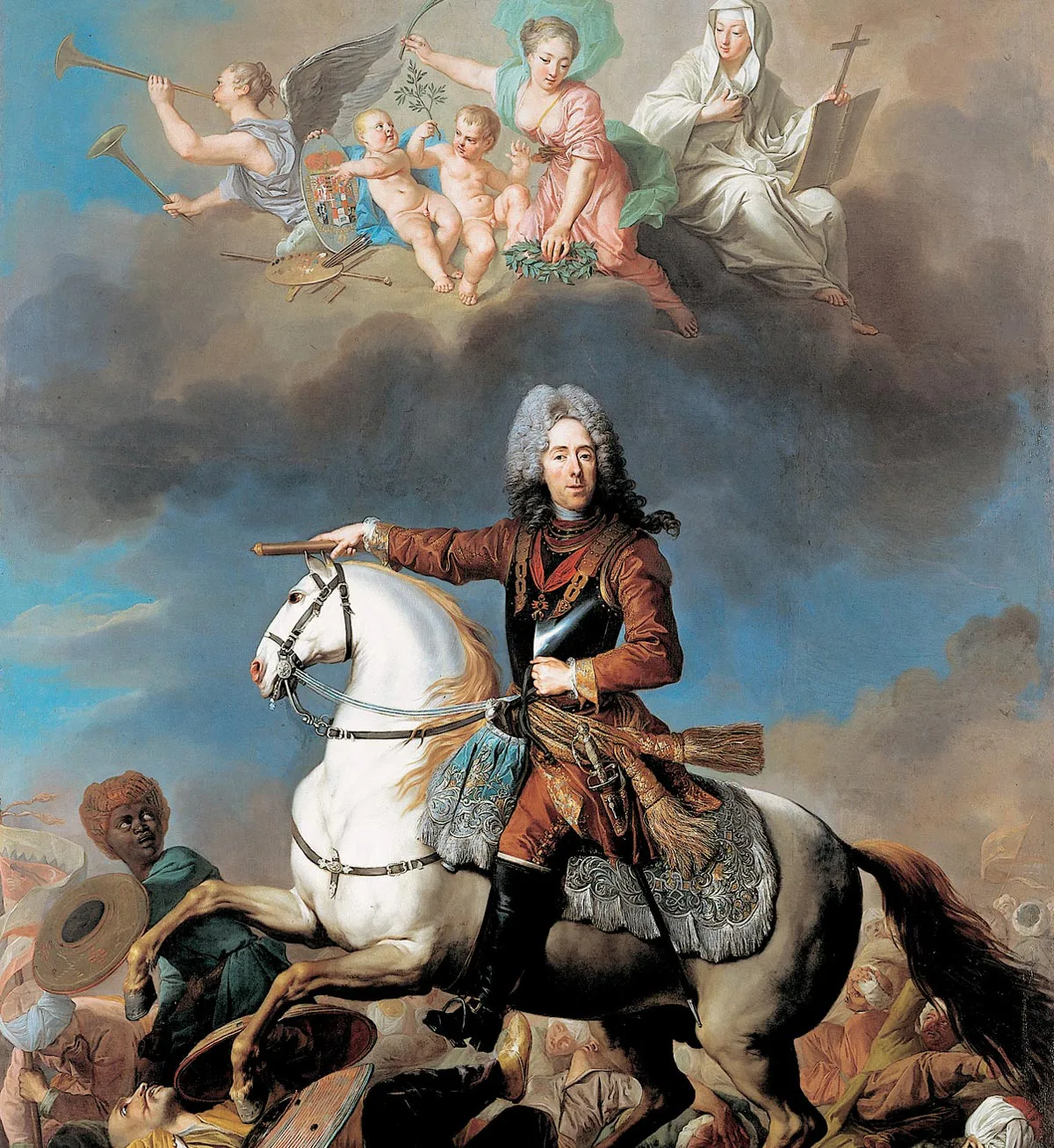 Jacob Van Schuppen, Ritratto equestre del Principe Eugenio. Galleria Sabuda