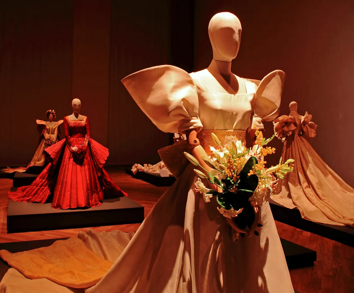 Allestimento mostra - Abito da sposa per la Marchesa Valentina Marini Clarelli-Nasi