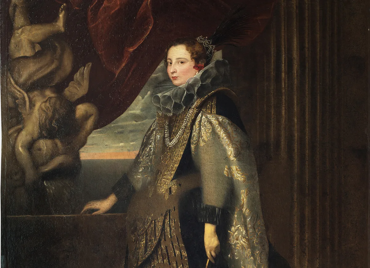 Anton van Dyck, Ritratto di Caterina Balbi Durazzo, 1624, olio su tela. Genova, Palazzo Reale, Sala delle Udienze