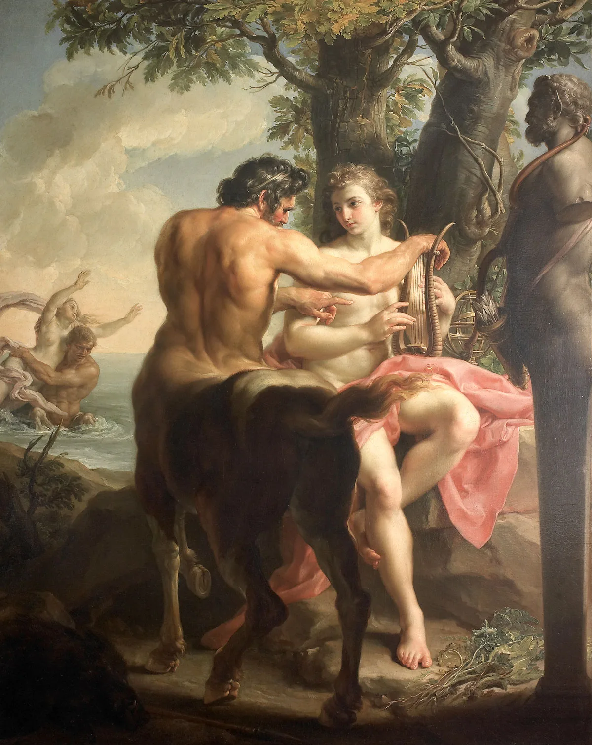 Pompeo Batoni, Educazione di Achille, olio su tela. 1746, Firenze-Gallerie degli Uffizi