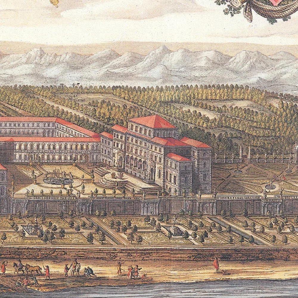 Veduta della Reggia di Venaria nel XVII secolo