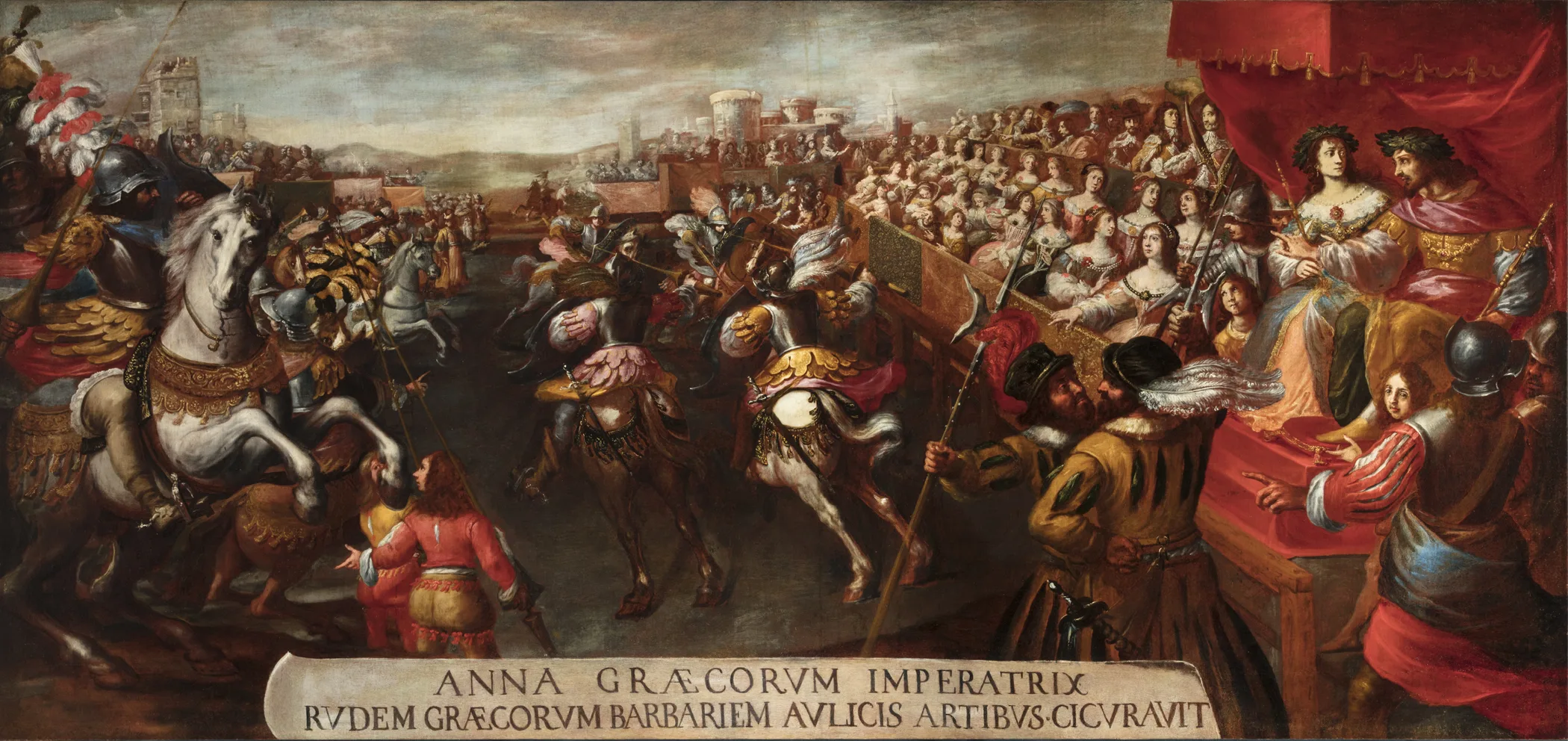 Melchiorre Gherardini, detto il Ceranino, Torneo in onore di Anna di Grecia, 1660-1663, Olio su tela