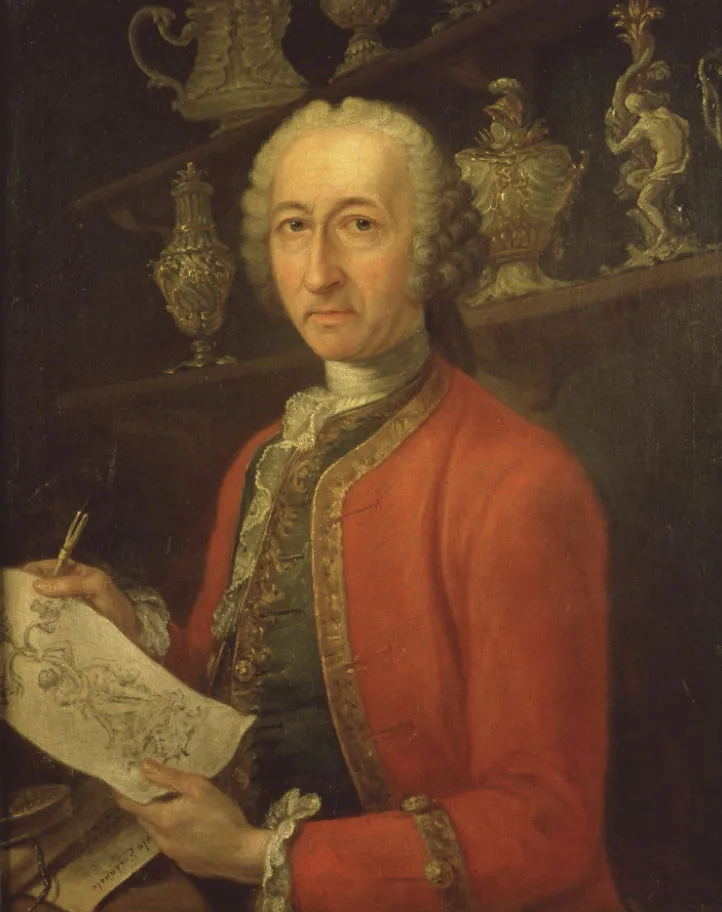 Pittore piemontese, Ritratto dell’orafo di corte Andrea Boucheron, olio su tela, 1750 ca.