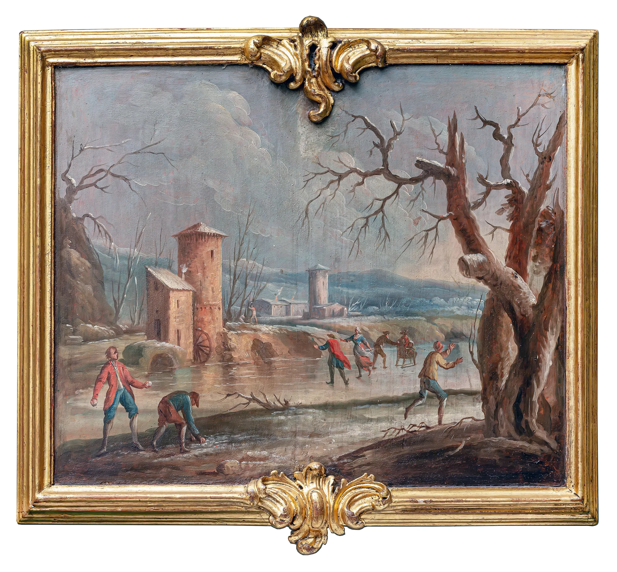 Pittore piemontese, L’Inverno, 1760 - 1770, Olio su tela
