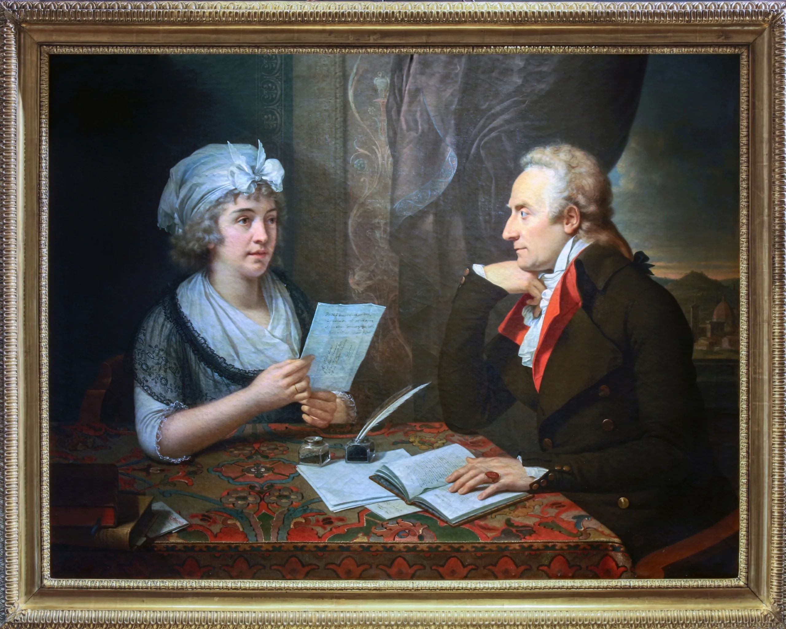 François-Xavier Fabre, Ritratto di Vittorio Alfieri e della contessa Luisa Stolberg d’Albany, 1796, olio su tela
