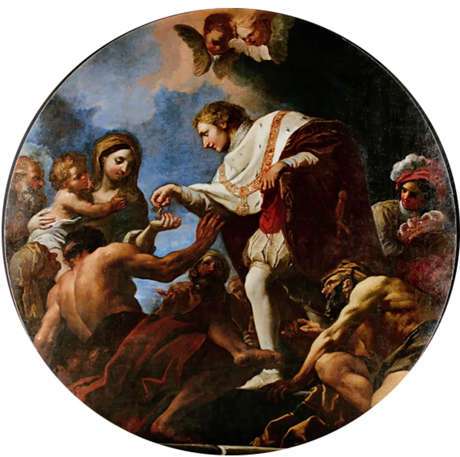 Daniel Seiter, L'Elemosina del beato Amedeo IX, 1700-1703 ca. Olio su tela